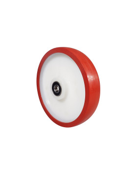 Wheel NYLON POLYURETHANE BI MATERIAL ANTI NOISE DIAMETER 250 MM LOAD 1000 KG AXLE 20 MM - S2450BP 250MB