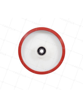 Wheel NYLON POLYURETHANE BI MATERIAL ANTI NOISE DIAMETER 250 MM LOAD 1000 KG AXLE 20 MM - S2450BP 250MB