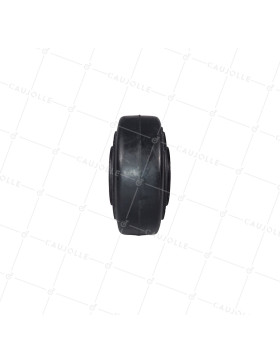 Wheel IN CAST IRON Tread FLEXIBLE CLASSIC DIAMETER 125 MM AXLE 20MM - S2750F125/50 STANDARD