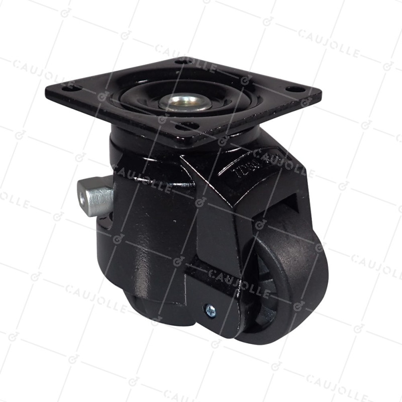 QUICK BLOCK SWIVEL CASTOR DIAMETER 62 MM LOAD 500 KG - STABILIZER 62 RATCHET
