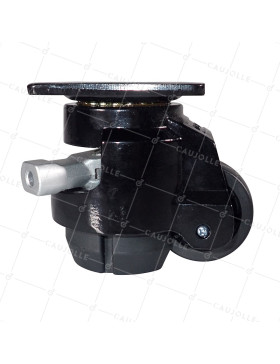 QUICK BLOCK SWIVEL CASTOR DIAMETER 62 MM LOAD 500 KG - STABILIZER 62 RATCHET