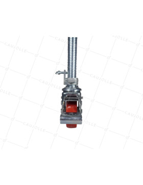 ROULETTE A TIGE FILETEE A FREIN POUR ECHAFAUDAGE DIAMETRE 150MM CHARGE 300 KG