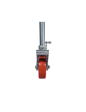 ROULETTE A TIGE FILETEE A FREIN POUR ECHAFAUDAGE DIAMETRE 150MM CHARGE 300 KG