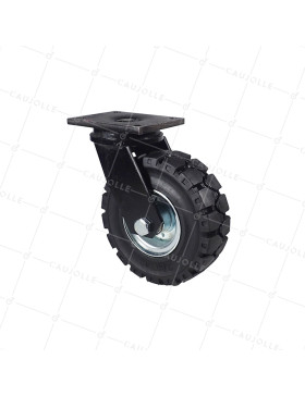 Castor ALL-TERRAIN FOR OBSTACLE DIAMETER 250 MM LOAD 450 KG - TITAN SERIES PIV 250 • Caujolle