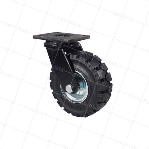 Castor ALL-TERRAIN FOR OBSTACLE DIAMETER 250 MM LOAD 450 KG - TITAN SERIES PIV 250 • Caujolle