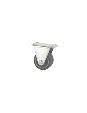 ROULETTE FIXE EN CAOUTCHOUC ECO DIAMETRE 38MM CHARGE 28KG - S17C 38