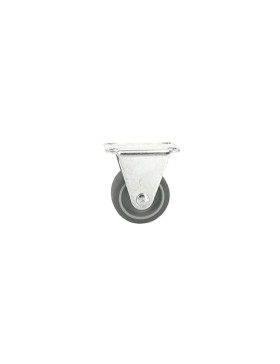 ROULETTE FIXE EN CAOUTCHOUC ECO DIAMETRE 38MM CHARGE 28KG - S17C 38