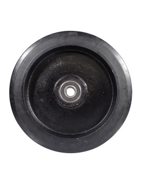 Wheel IN CAST IRON Tread FLEXIBLE DIAMETER 400 MM LOAD 1250 KG AXLE 30 MM - S2750F 400
