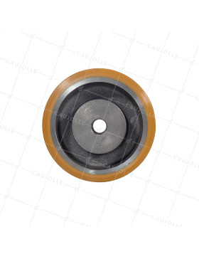 ROUE A CLAVETER EN POLYURETHANE DIAMETRE 150 MM CHARGE 700KG - SFPU 150/50 A CLAVETER A20