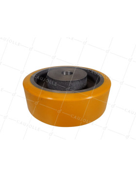 ROUE A CLAVETER EN POLYURETHANE DIAMETRE 150 MM CHARGE 700KG - SFPU 150/50 A CLAVETER A20
