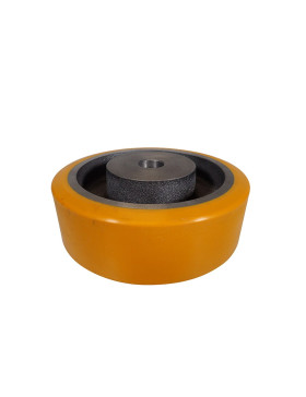 ROUE A CLAVETER EN POLYURETHANE DIAMETRE 150 MM CHARGE 700KG - SFPU 150/50 A CLAVETER A20