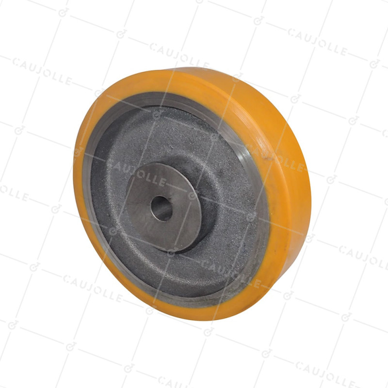 ROUE A CLAVETER EN POLYURETHANE DIAMETRE 200/50 MM CHARGE 950KG - SFPU 200/50 A CLAVETER A20