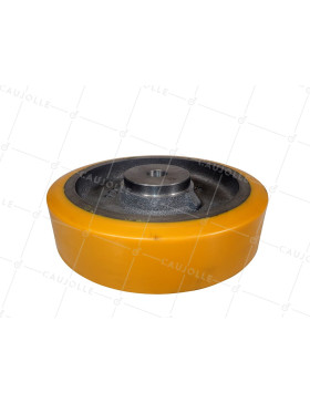ROUE A CLAVETER EN POLYURETHANE DIAMETRE 200/50 MM CHARGE 950KG - SFPU 200/50 A CLAVETER A20