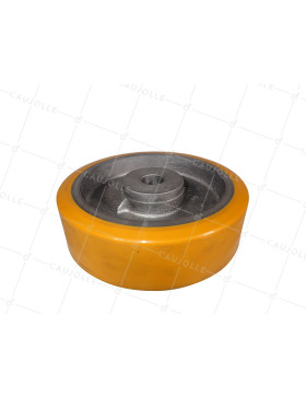 ROUE A CLAVETER EN POLYURETHANE DIAMETRE 200/60 MM CHARGE 1000KG - SFPU 200/60 A CLAVETER A25