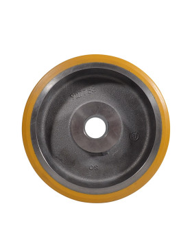 Wheel WITH CLAMP IN POLYURETHANE DIAMETER 300/80 MM LOAD 2000KG - SFPU 300/80 WITH CLAMP A50
