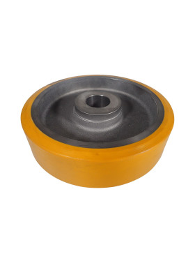 ROUE A CLAVETER EN POLYURETHANE DIAMETRE 300/80 MM CHARGE 2000KG - SFPU 300/80 A CLAVETER A50