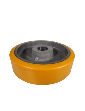 ROUE A CLAVETER EN POLYURETHANE DIAMETRE 300/80 MM CHARGE 2000KG - SFPU 300/80 A CLAVETER A50