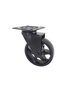 Castor BLACK DESIGN Wheel NYLON DIAMETER 75 MM LOAD 45KG - BLACKNYLON 75P