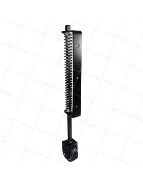 Castor OF EXTRA LONG SPRING GATE WITH A DIAMETER OF 100 MM LOAD 60KG TO 130KG WITH A TRAVEL OF 200MM • Caujolle