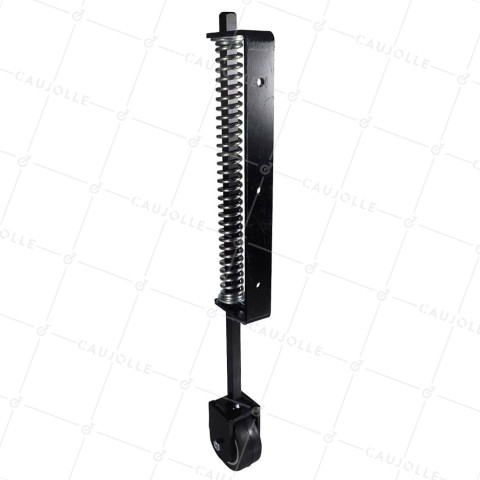 Castor OF EXTRA LONG SPRING GATE WITH A DIAMETER OF 100 MM LOAD 60KG TO 130KG WITH A TRAVEL OF 200MM • Caujolle