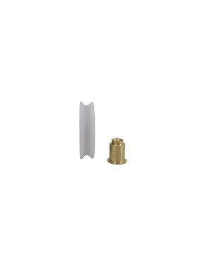 Wheel BRICK WITH BRASS RIVET AXLE DIAMETER 30 MM LOAD 25 KG AXLE 7 MM