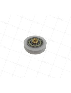 GALET BRIQUET AVEC AXE EN LAITON A SERTIR DIAMETRE 30 MM CHARGE 25 KG AXE 7 MM