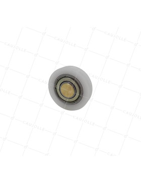 GALET BRIQUET AVEC AXE EN LAITON A SERTIR DIAMETRE 30 MM CHARGE 25 KG AXE 7 MM