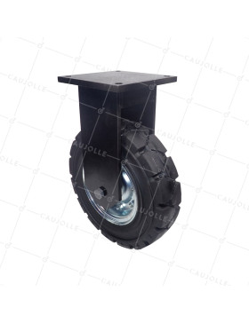 Castor ALL-TERRAIN FOR LARGE OBSTACLE DIAMETER 406 MM LOAD 950 KG - TITAN FIXED SERIES 406 • Caujolle