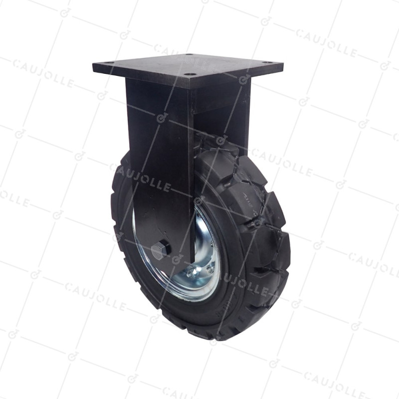 Castor ALL-TERRAIN FOR LARGE OBSTACLE DIAMETER 406 MM LOAD 950 KG - TITAN FIXED SERIES 406
