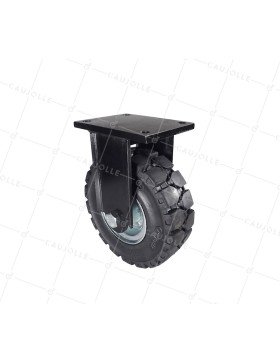 Castor ALL-TERRAIN WHEEL FOR OBSTACLE DIAMETER 250 MM LOAD 450 KG - TITAN FIXED SERIES 250 • Caujolle