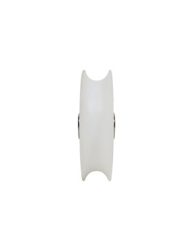 ROUE DE PORTAIL COULISSANT EN INOX ET NYLON ANTIBRUIT DIAMETRE 100 MM POUR RAIL ROND DE 20 MM