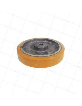 ROUE A CLAVETER EN POLYURETHANE DIAMETRE 250/50 MM CHARGE 1100KG - SFPU 250/50 A CLAVETER A25