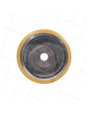 ROUE A CLAVETER EN POLYURETHANE DIAMETRE 250/80 MM CHARGE 1600KG - SFPU 250/80 A CLAVETER A40
