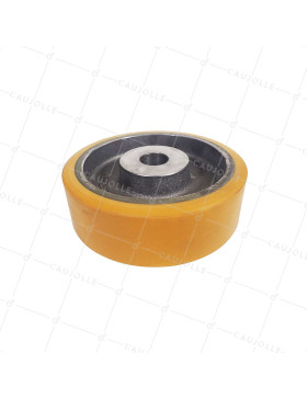 ROUE A CLAVETER EN POLYURETHANE DIAMETRE 250/80 MM CHARGE 1600KG - SFPU 250/80 A CLAVETER A40