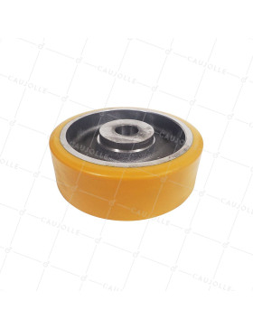 ROUE A CLAVETER EN POLYURETHANE DIAMETRE 250/80 MM CHARGE 1600KG - SFPU 250/80 A CLAVETER A40