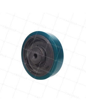 Wheel TRAINING WHEEL WITH POLYURETHANE CLAMP SOFT DIAMETER 200/50 MM LOAD 950KG - SFPU 200/50 CLAMP A20 SOFT • Caujolle