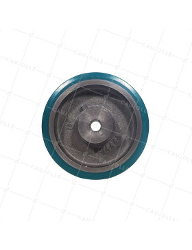 ROUE D'ENTRAINEMENT A CLAVETER EN POLYURETHANE SOUPLE DIAMETRE 200/50 MM CHARGE 950KG - SFPU 200/50 A CLAVETER A20 SOUPLE