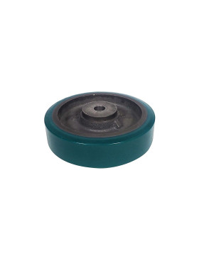 ROUE D'ENTRAINEMENT A CLAVETER EN POLYURETHANE SOUPLE DIAMETRE 200/50 MM CHARGE 950KG - SFPU 200/50 A CLAVETER A20 SOUPLE