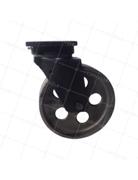 ROULETTE VINTAGE EN FONTE PIVOTANTE DIAMÈTRE 200MM CHARGE 600KG - INDUSTYL200P