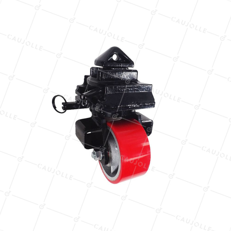 Castor OF CONTAINER DIAMETER 150 MM LOAD 1000KG - CAST IRON PU MONO 150 CONTAINER