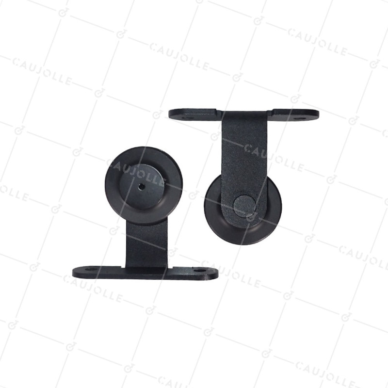 KIT DE 2 ROUES POUR FER PLAT DE 6 MM FIXATION SUR LA TRANCHE 99954-60