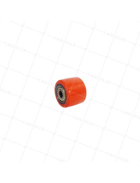 ROUE EN POLYURETHANE DIAMETRE 35 MM CHARGE 100 KG AXE 8 MM - GTP 35 27 • Caujolle
