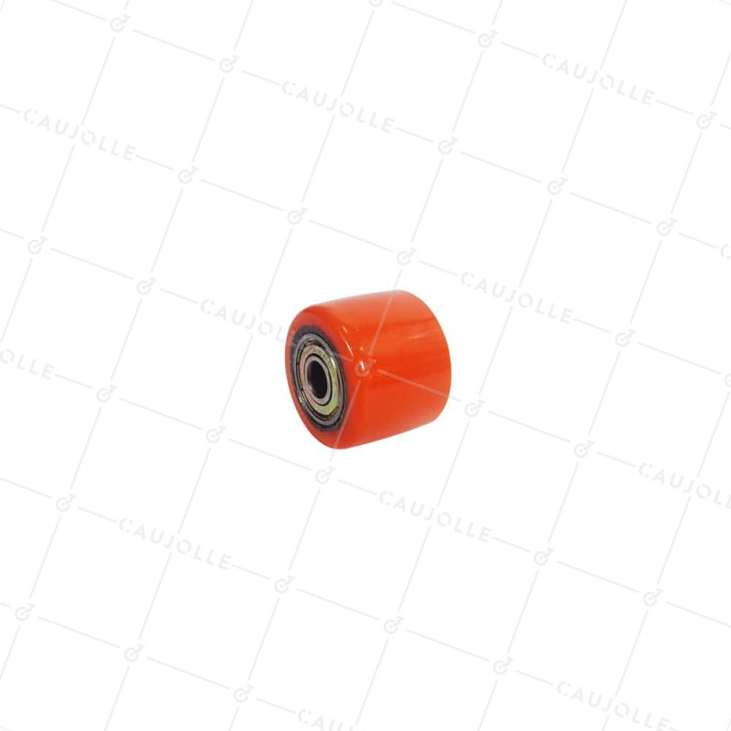 ROUE EN POLYURETHANE DIAMETRE 35 MM CHARGE 100 KG AXE 8 MM - GTP 35 27