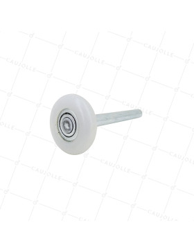 ROULETTE DE PORTE DE GARAGE DIAMETRE 46 MM LONGUEUR 158 MM - GUIDE 46 MM LONG 7' MOYEN  • Caujolle