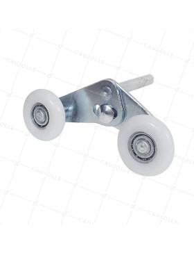 ROULETTE TANDEM 46 MM PORTE SECTIONNELLE - DOUBLE