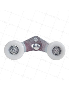 ROULETTE TANDEM 46 MM PORTE SECTIONNELLE - DOUBLE
