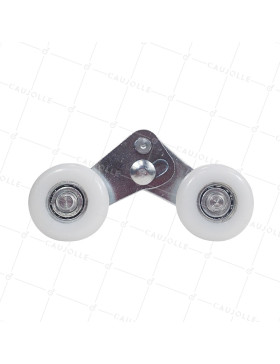 ROULETTE TANDEM 46 MM PORTE SECTIONNELLE - DOUBLE