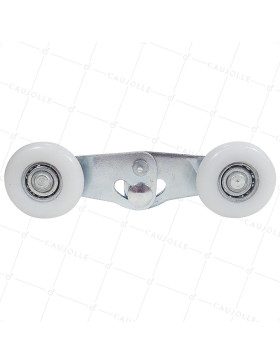 ROULETTE TANDEM 46 MM PORTE SECTIONNELLE - DOUBLE