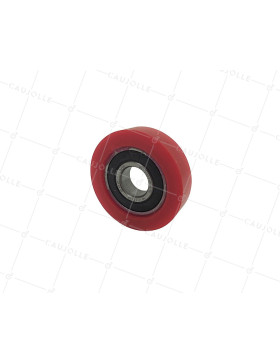 GALET EN POLYURETHANE DIAMETRE 40 MM CHARGE 25 KG AXE 12 MM • Caujolle