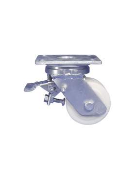 Castor SWIVEL NYLON CASTOR DIAMETER 100 MM LOAD 1200 KG - STEC NYLON 100P WITH BRAKE